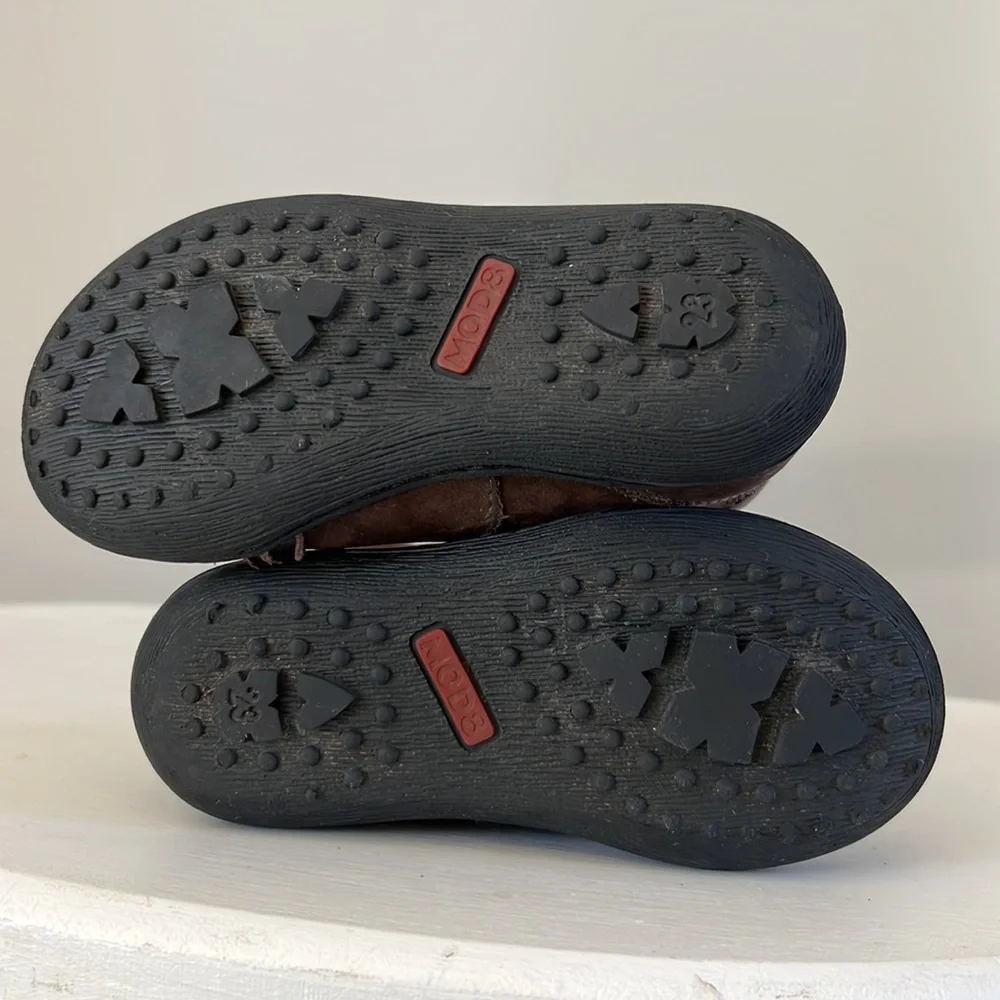 MOD 8 Leather Brown Boots Size 5.5/ 6 Toddler Girl - Picture 8 of 11